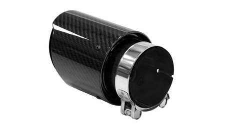 Exhaust Tip 89mm enter 76mm Carbon Gloss