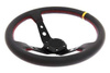 Steering wheel Pro 350mm offset:80mm Leather Black