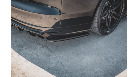 Splitter Audi S8 D4 Facelift Tył Boczne v.2 Gloss Black