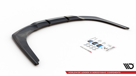 Splitter BMW 8 G16 M-Pack Tył Środkowy z Dyfuzorem Gloss Black