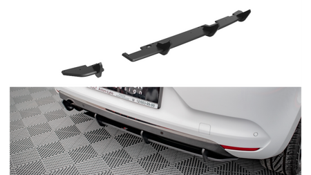 Dyfuzor Renault Clio V Tył Street Pro Black-Red