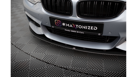 Splitter BMW 4 F32 F36 F33 M-Pack Front Pro Black-Red