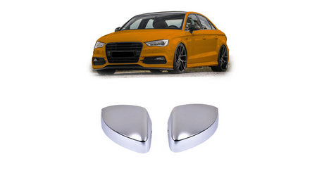 Mirror Cover Set Audi A3 8V Matt Silver