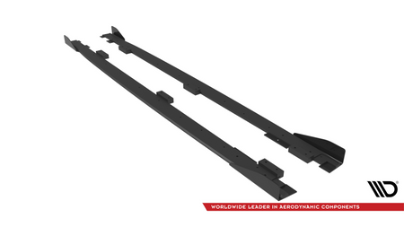 Dokładka Peugeot 208 GT II Progi Street Pro Black + Gloss Flaps
