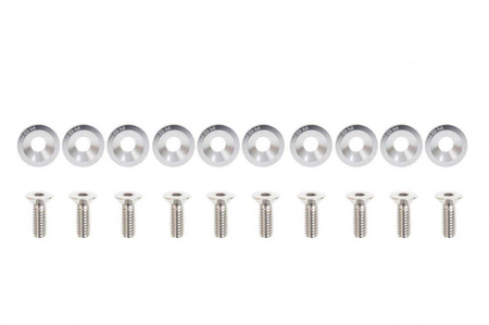 Decorative screws M6x1.0 15mm JDM Silver