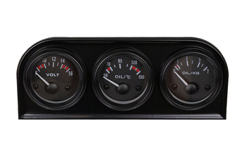 KET Gauges  52mm 3in1 kit Volt, Oil Temp, Oil Press VDO Look
