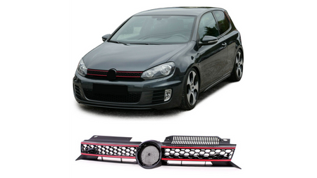 Grill Volkswagen Golf VI Red Strip