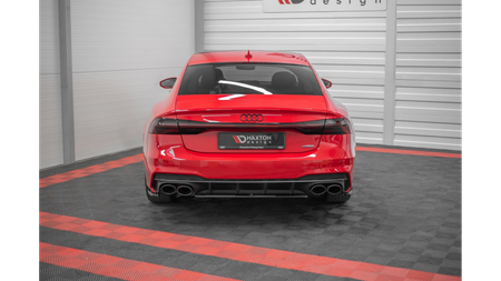 Splitter Audi S7 C8 Tył Środkowy Gloss Black