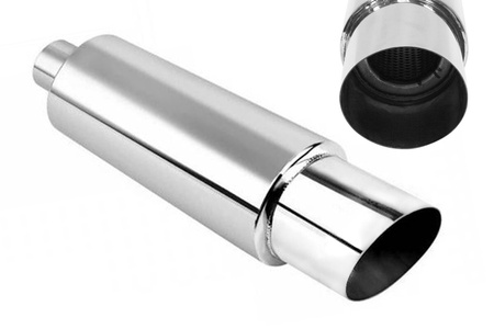 Rear Muffler TurboWorks 89mm inlet 70mm