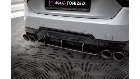 Dyfuzor BMW 2 G42 M-Pack Tył Street Pro Black-Red