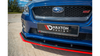 Splitter Subaru WRX STI Front v.4 Gloss Black + Red