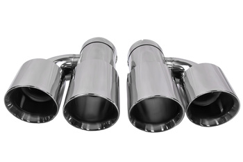 Exhaust Tip 89mmx2 enter 70mm Polished Set
