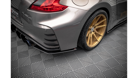 Splitter Nissan 370Z Nismo Facelift Tył Boczne Street Pro Black-Red