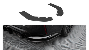 Splitter BMW M3 G80 Tył Boczne Street Pro Black-Red v.2