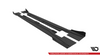 Diffuser Mercedes-Benz A W176 Facelift Side Skirts Street Pro Black-Red + Gloss Flaps