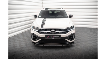 Splitter Volkswagen T-Roc Facelift R R-Line Front v.1 Gloss Black