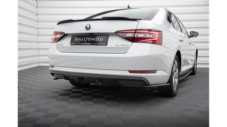 Diffuser Skoda Superb III Rear Valance Gloss Black