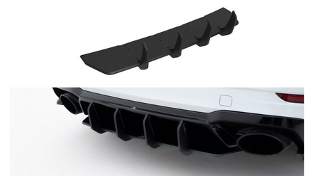 Dyfuzor Audi RS3 8V Sedan Facelift Tył Street Pro v.2 Black-Red