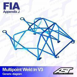Roll Cage MAZDA MX-5 (NB) 2-doors Roadster MULTIPOINT WELD IN V3