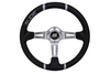 Steering wheel SLIDE 350mm offset:90mm Leather Silver