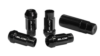 Forged wheel lug nuts SLIDE JDM Steel M12x1.5 Black ​