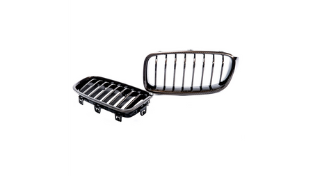 Grill BMW 3 F30 F31 pojedyncze żeberka Carbon Look