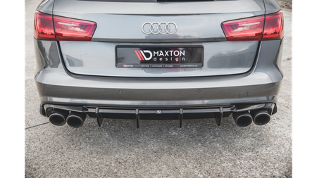Diffuser Audi A6 C7 Facelift S-Line Rear Valance Gloss Black