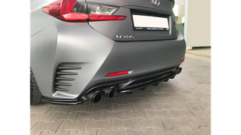 Splitter Lexus RC Tył Środkowy z Dyfuzorem Gloss Black