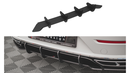 Diffuser Volkswagen Arteon R-Line Facelift Rear Street Pro Black-Red