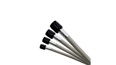 Nitrous Express 4AN 6ft Stainless Steel Braided Hose - Black