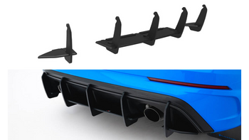 Diffuser Ford Focus RS Mk3 Rear Street Pro v.2 Wersja USA Black-Red