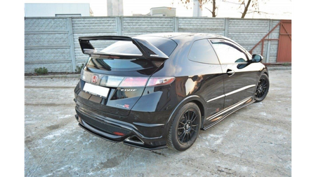 Splitter Honda Civic VIII Type-S R Tył Boczne Gloss Black