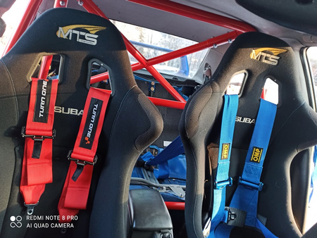 Rollbar skręcana pół klatka Subaru Impreza GC WRX STI White