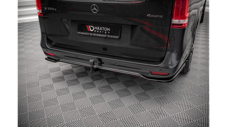 Splitter Mercedes-Benz V W447 Facelift Rear Central with Diffuser Gloss Black