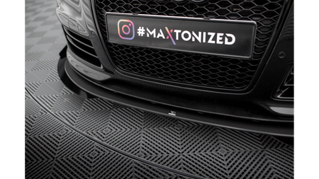 Splitter Audi RS6 C6 Front Pro + flaps Black-Red