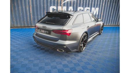 Splitter Audi RS6 RS7 C8 Tył Boczne v.1 Gloss Black