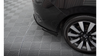 Splitter Honda Civic X Tył Boczne Street Pro Black-Red + Gloss Flaps