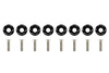 Decorative screws washers M6x1.015mm SLIDE Black