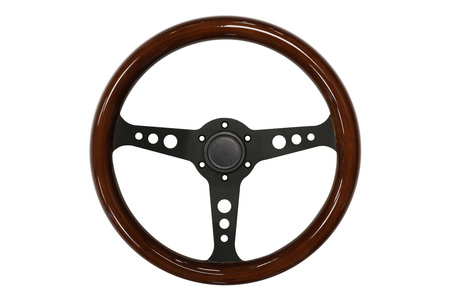 Steering wheel 350mm Wood Black