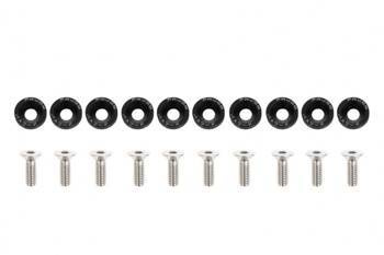 Decorative screws washers M6x1.0 15mm JDM Black