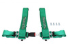 Racing seat belts 4p 3" Green Takata Replica