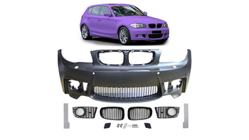 Bumper BMW 1 E81 E82 E87 E88 Front PDC Grill