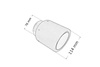 Exhaust Tip 114mm enter 76mm Carbon Matte