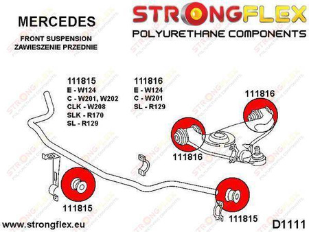 Front anti roll bar bush