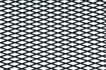 ABS mesh grill Diamond Black 120x40cm 12x7mm