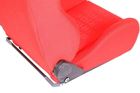 Fotel sportowy K700 Welur Bride Czerwony