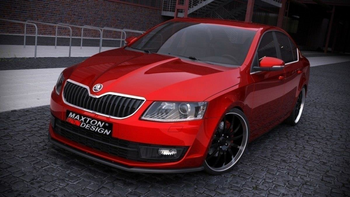 Splitter Przedni v.1 Skoda Octavia Mk3 Gloss Black