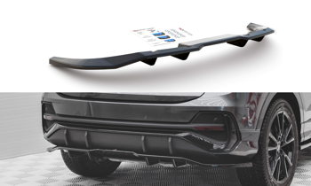 Splitter Tylny Środkowy (Z Dyfuzorem) Audi Q3 Sportback S-Line - Gloss Black