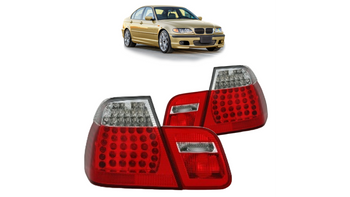Zestaw Lamp Tylnych LED Red Clear BMW 3 E46 Facelift 2001-2005