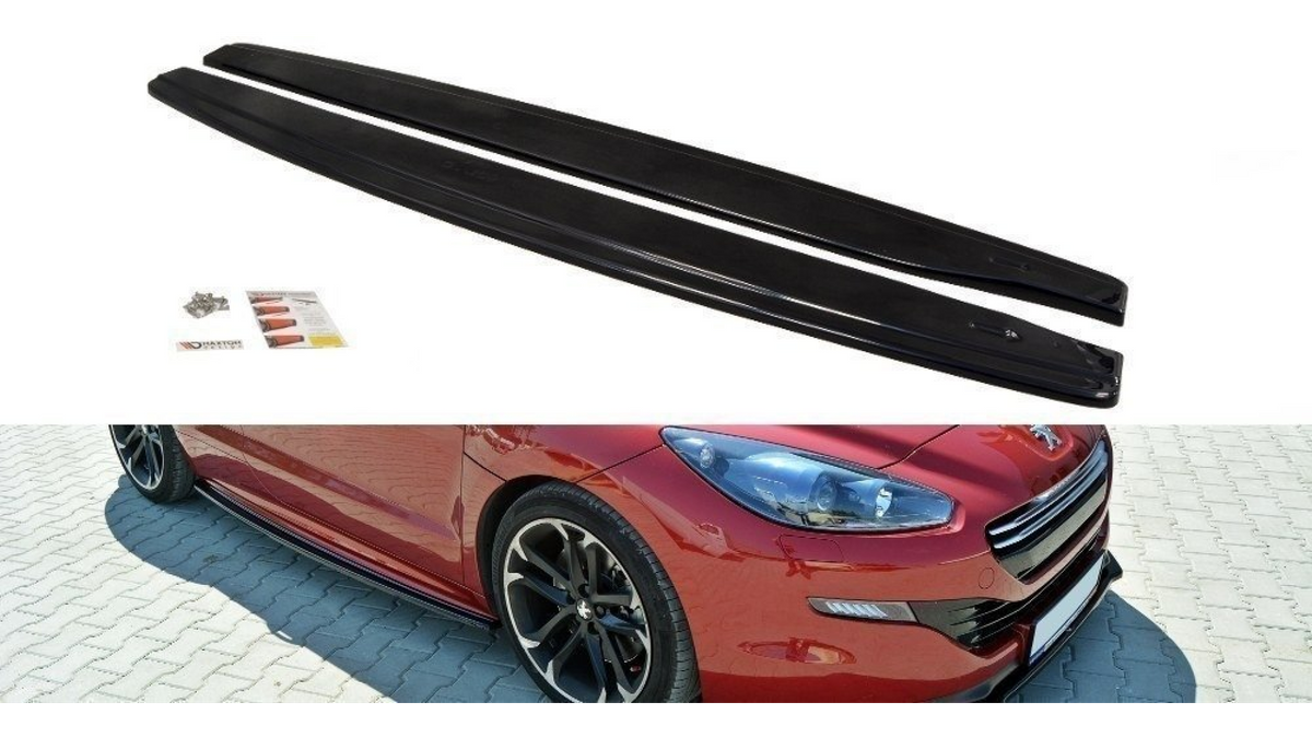 Dokładki Progów Peugeot RCZ Gloss Black | Akcesoria zewnętrzne ...